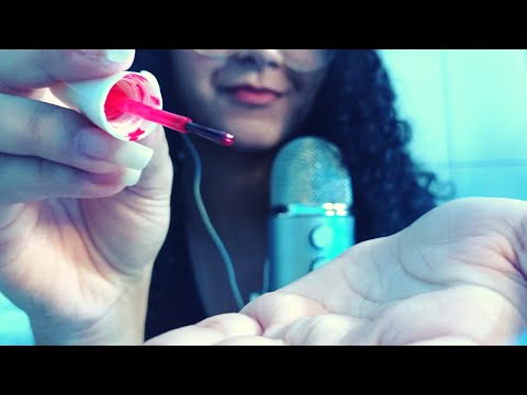 ASMR MANICURE- FAZENDO SUAS UNHAS/ Sons de boca/ hand movements/(Atenção pessoal)