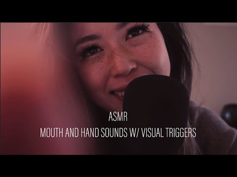 ASMR Mouth and Hand Sounds w/ Visual Triggers *for relaxation and sleep*