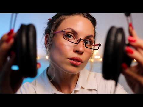 ASMR Extremely Detailed HEARING TEST | BEEP TEST, Tuning Forks, Snapping, Whispers