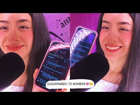 Susurrando tu nombre al oído 💘💘 | ASMR en español | Andrea ASMR 🦋