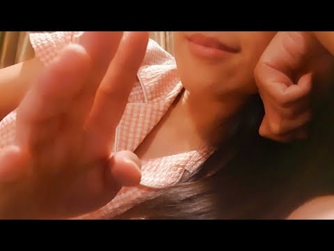 ASMR 20+min Face Touching Only 💤 camera lens tapping, fabric scratching,long nails,soft gentle touch