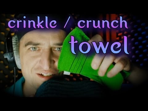 Crinkle ⚡ Crunch Towel ⛈️ Experimental #ASMR & #Sleep Sounds #SleepAid