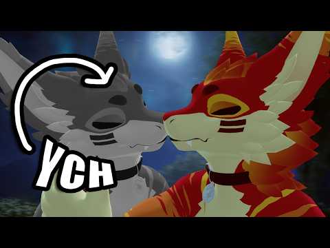 Giving you 30 Minutes of Brain Melting Kisses & Positive Affirmations Furry ASMR 🐉 (VR Dragon Vibes)