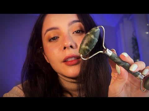Cuidando de você com calma e em cada detalhe 💗 | Massagem facial, skincare e cabelo | ASMR