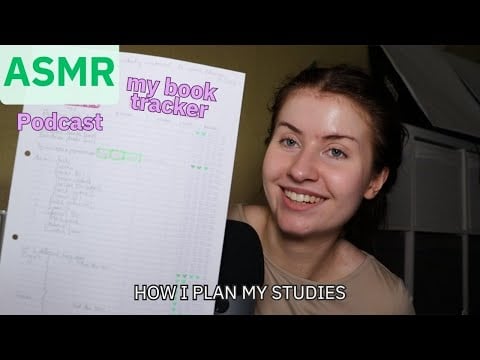 ASMR Podcast How I Plan My Studies (language learning, computer science, etc) (soft spoken) 