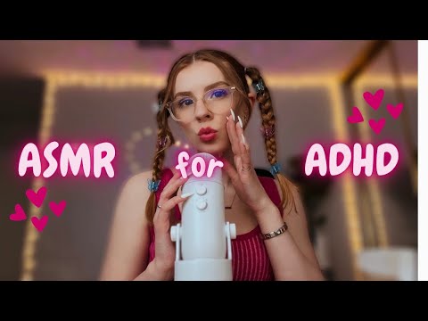 ASMR for ADHD | Fast & Aggressive Triggers (mouth sounds, pay attention, tapping + visual triggers)