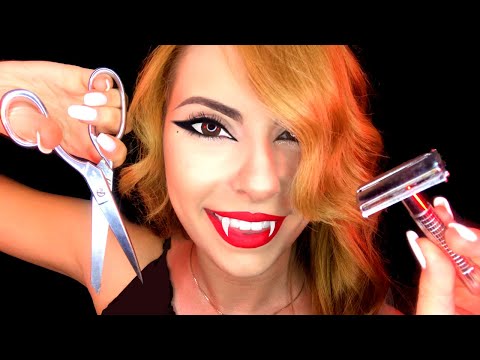 [ASMR] Vampire Barber Shop 🦇 Haircut before the FEEDING 💈 Razor Shave , Haircut , Close-Up ASMR