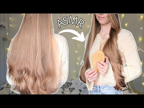 Relaxing Hair Brushing & Hair Play with Bun Drop! | SATISFYING ✨SHINE✨