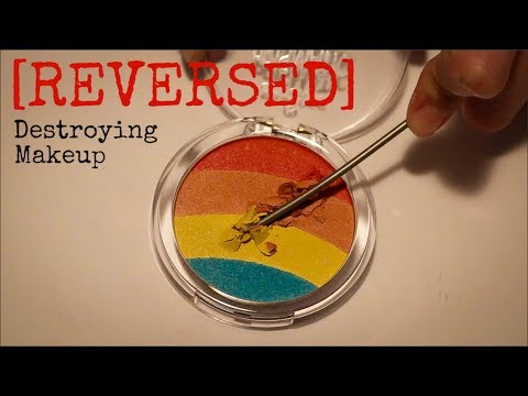 REVERSE Makeup Destroying - Satisfying ASMR