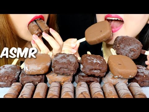 ASMR DOVE CHOCOLATE ICE CREAM PARTY 아이스크림 리얼사운드 먹방 アイスクリーム 冰淇淋 Kem cây | Kim&Liz ASMR