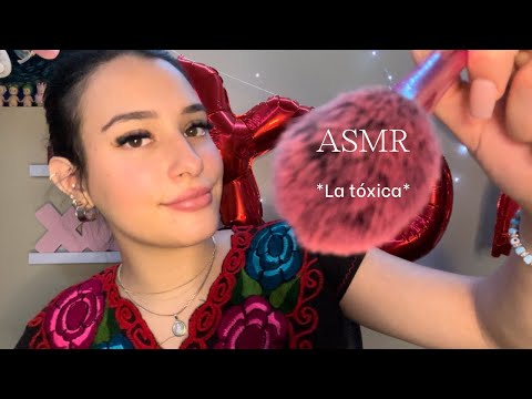 ASMR Toxic Mexican mom does your makeup for a baile (SPANISH)