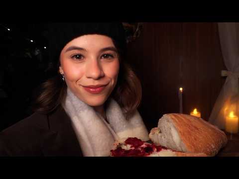 ASMR Noite Gelada: Te Relaxando na Minha Cabana Isolada ☕🔥