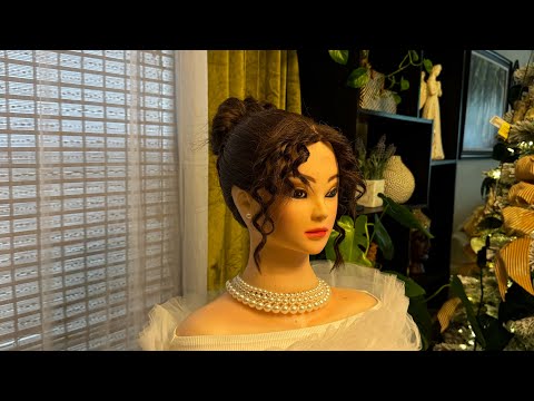 Hair Styling | ASMR | Victorian ( 1860s ) Hair & Makeup Tutorial, Hair Fixing Finishing Touches
