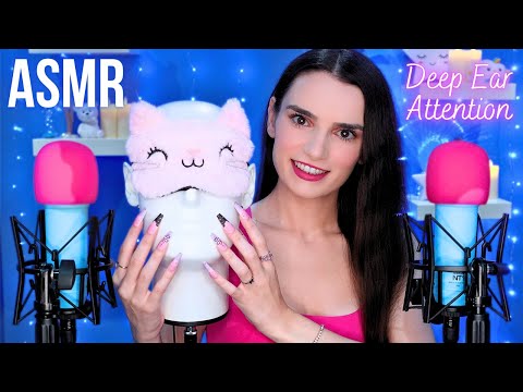 ASMR DEEP Ear Attention Triggers for Sleep 🤤 Mic Scratching , Tapping , Massage & More | 3 MICS 4K