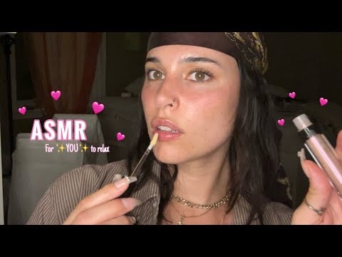 ASMR ♡ Putting Lots of Lipgloss, Giving You Many Kisses, Very Up-Close Personal Attention ♡ 