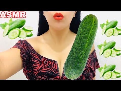 🥒ASMR COMIENDO PEPINO🥒🥬