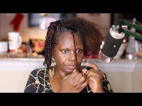 ASMR Texture Hair Twist Routine Chewing Gum Ramble