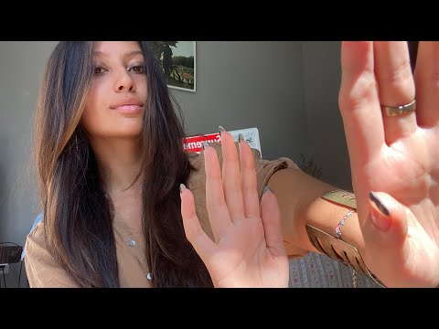 asmr finger flutters and hand movements