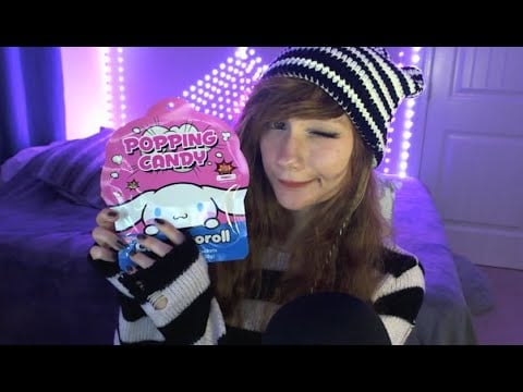 POPPING CANDY ASMR ( pop rocks ) | MOUTH SOUNDS | BREATHING | PLASTIC SOUNDS #asmrcandies