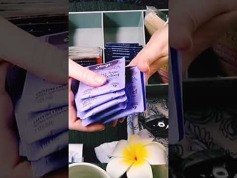 Counting TEA Sachets #asmrlikeasandbox #relax #triggersforsleep #asmr