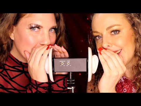 Extreme Mouth Sounds ASMR, Binaural INTENSE Tingles Corrina & Nicole 💕