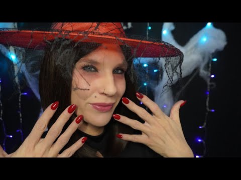 ASMR | Verrückte Hexe schminkt dich für Halloween (Spit Painting, Mouth Sounds, Inaudible Whisper)