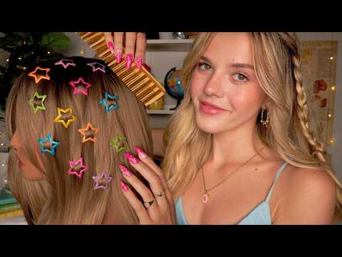 ASMR Girl Who's Obsessed With You Plays With Your Hair In Class 💘📓