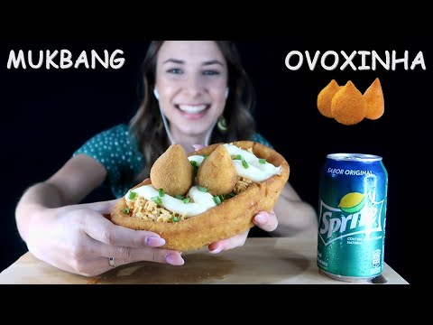 ASMR MUKBANG - OVO DE PÁSCOA DE COXINHA GIGANTE!!!