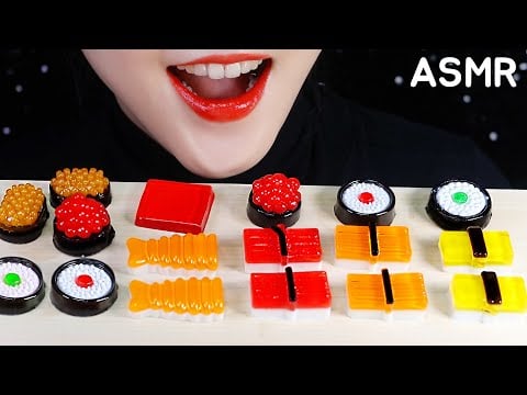 SUSHI JELLY ASMR  TUNA SUSHI JELLY SUSHI CANDY ASMR