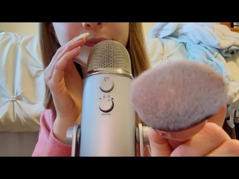 ASMR Face & Mic Brushing + Rambles ☺️