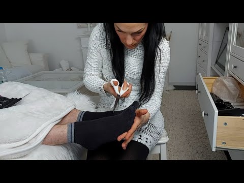 ASMR Socks / Feet Hairdresser Roleplay