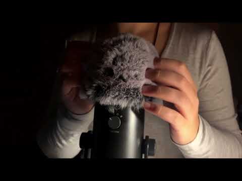 [ASMR] fluffy mic massage, pumping, gripping, plucking ...