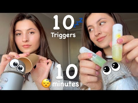 Asmr 10 triggers in 10 minutes ✨Asmr sleep 😴 #asmr #asmrsleep #sleep #asmrtriggers