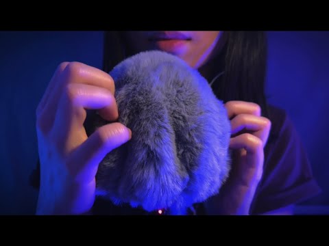 Asmr Fluffy Mic Touching , Brain Massage , For Sleep , Relaxing , Sleepy , No Talking