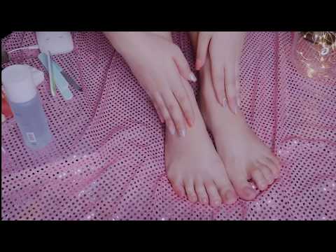 ASMR (ENG SUB) self  Pedicure , Relaxing 👣