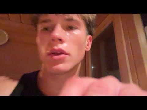 ASMR sauna relax with infusion and tapping (lofi)