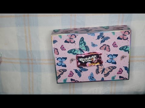 Organizing Markers In My Butterfly Box ASMR Bubble Yum Gum