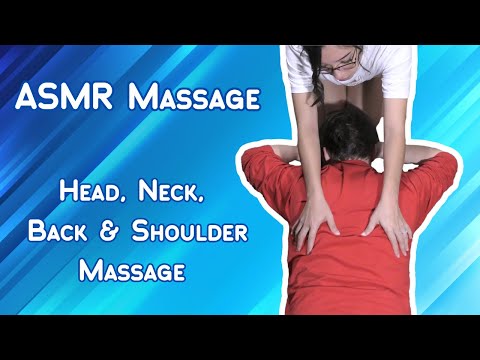 ASMR Floor Massage - Head, Neck, Shoulders & Back Relief