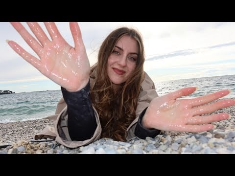 ASMR Deutsch Echte Öl Massage am Meer 🌊 Ocean ASMR | Oil Massage, Layered Sounds, Roleplay