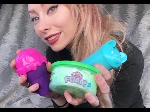 ASMR SUPER SLIMY SATISFYING SOUNDS for Tingles I Minimal Whispers I Slime + Foam + Kinetic Sand