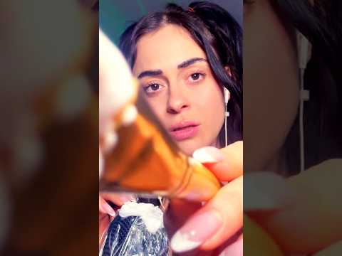 Paint brush or water bottle? 🖌️💧#asmrvideo #asmr #asmrtriggers #tingles #triggers