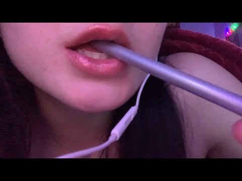 ASMR Pen Noms and Inaudible Whispering (Very Tingly)