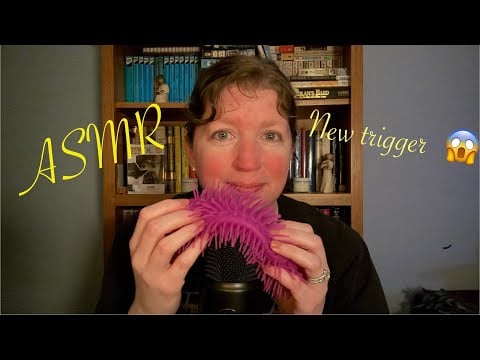 New trigger!🚨 Rubber spike balls! (Whispered asmr)