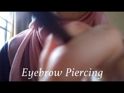 ASMR | Eyebrow Piercing (Layered sound)