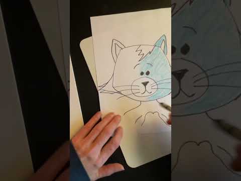 Coloring with crayons