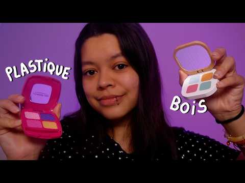 Je te maquille 💄 maquillage Bois VS Plastique | SOFT SPOKEN ASMR FR