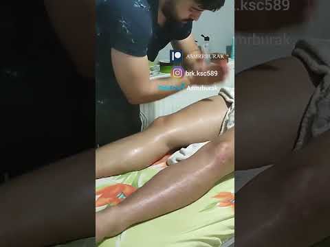 POST-SPORTS MASSAGE THAT RELIEVES TENSION IN THE QUADRICEPS  #satisfying #relaxing #asmr #shorts