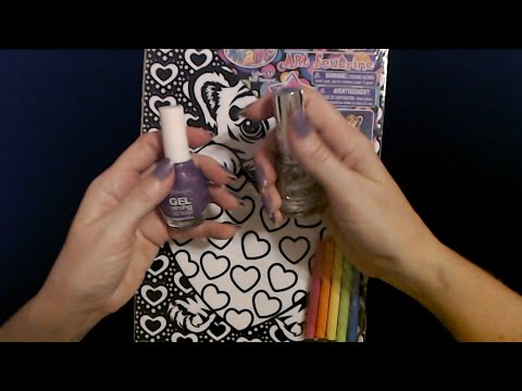 ASMR | Creating Velvet Art / Marker Sounds (Whisper)