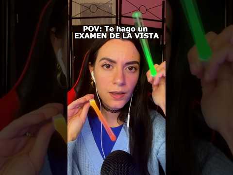 ASMR EXAMEN DE LA VISTA EN 1 MINUTO #asmr #shorts