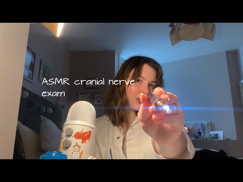 ASMR cranial nerve exam  🩺